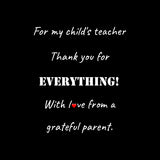 For My Child's Teacher Set Of 6 Round Coasters For My Child's Teacher Set Of 6 Round Coasters