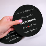 For My Child's Teacher Set Of 6 Round Coasters For My Child's Teacher Set Of 6 Round Coasters