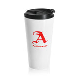 Scarlet Letter Antivaxxer Stainless Steel Travel Mug Scarlet Letter Antivaxxer Stainless Steel Travel Mug