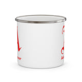 Scarlet Letter Antivaxxer Enamel Camping Mug Scarlet Letter Antivaxxer Enamel Camping Mug