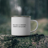 Coercion Enamel Camping Mug Coercion Enamel Camping Mug