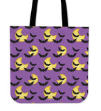 Bats & Moons (Purple) Halloween Trick Or Treat Cloth Tote Goody Bag Bats & Moons (Purple) Halloween Trick Or Treat Cloth Tote Goody Bag