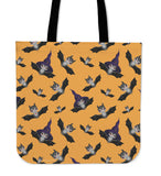 Witch Bats Halloween Trick Or Treat Cloth Tote Goody Bag (Orange) Witch Bats Halloween Trick Or Treat Cloth Tote Goody Bag (Orange)