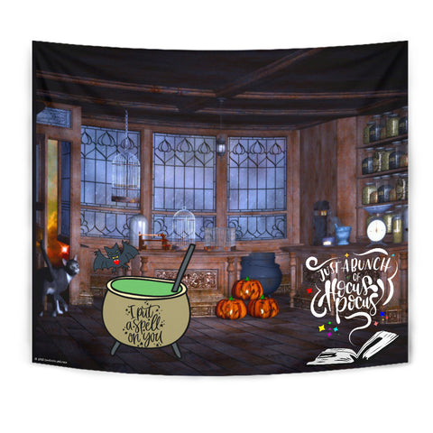 Magician's Den - Halloween Wall Tapestry - FREE SHIPPING Magician's Den - Halloween Wall Tapestry - FREE SHIPPING