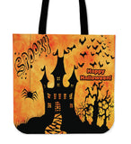Spooky Halloween Trick Or Treat Cloth Tote Goody Bag Spooky Halloween Trick Or Treat Cloth Tote Goody Bag