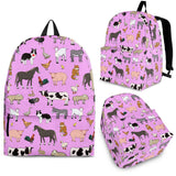 Farm Animals Design #1 Backpack (Light Pink) - FREE SHIPPING Farm Animals Design #1 Backpack (Light Pink) - FREE SHIPPING