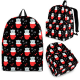 Winter Kittens Backpack Design #1 (Black) - FREE SHIPPING Winter Kittens Backpack Design #1 (Black) - FREE SHIPPING