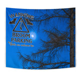 Broom Parking - Halloween Wall Tapestry - FREE SHIPPING Broom Parking - Halloween Wall Tapestry - FREE SHIPPING