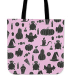 Halloween Icons Halloween Trick Or Treat Cloth Tote Goody Bag (Light Pink) Halloween Icons Halloween Trick Or Treat Cloth Tote Goody Bag (Light Pink)