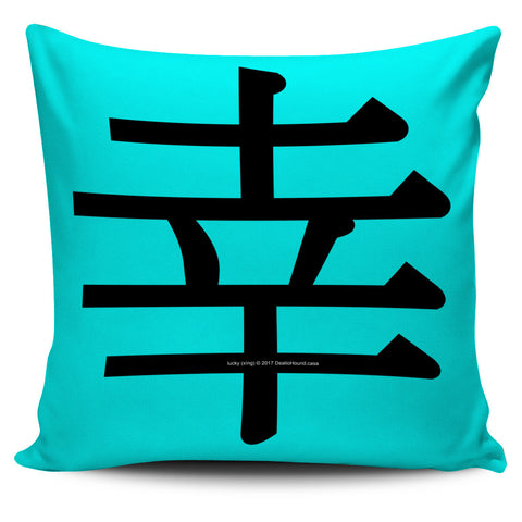 Lucky - Feng Shui Zen Pictograph Pillow Cover!