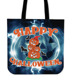 Happy Halloween Design #4 Halloween Trick Or Treat Cloth Tote Goody Bag Happy Halloween Design #4 Halloween Trick Or Treat Cloth Tote Goody Bag