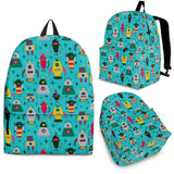 Retro Robots Backpack (Cyan) - FREE SHIPPING Retro Robots Backpack (Cyan) - FREE SHIPPING