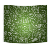 Science Chalkboard Design #1 Tapestry Green - FREE SHIPPING Science Chalkboard Design #1 Tapestry Green - FREE SHIPPING