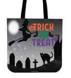 Trick Or Treat Design #2 Halloween Trick Or Treat Cloth Tote Goody Bag Trick Or Treat Design #2 Halloween Trick Or Treat Cloth Tote Goody Bag