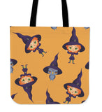 Cute Witches Halloween Trick Or Treat Cloth Tote Goody Bag (Orange) Cute Witches Halloween Trick Or Treat Cloth Tote Goody Bag (Orange)