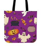 Spooky Stuff Halloween Trick Or Treat Cloth Tote Goody Bag (Purple) Spooky Stuff Halloween Trick Or Treat Cloth Tote Goody Bag (Purple)