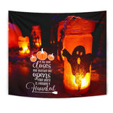 If One Door Closes - Halloween Wall Tapestry - FREE SHIPPING If One Door Closes - Halloween Wall Tapestry - FREE SHIPPING