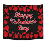 Happy Valentine's Day Design #2 (With Text Surround) Wall Tapestry - FREE SHIPPING Happy Valentine's Day Design #2 (With Text Surround) Wall Tapestry - FREE SHIPPING