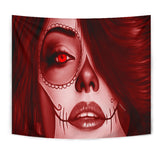 Calavera Fresh Look Design #3 Wall Tapestry (Red Garnet) - FREE SHIPPING Calavera Fresh Look Design #3 Wall Tapestry (Red Garnet) - FREE SHIPPING