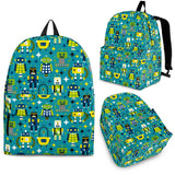 Retro Robots Backpack (Ocean Blue) - FREE SHIPPING Retro Robots Backpack (Ocean Blue) - FREE SHIPPING