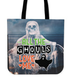 All The Ghouls Love Me Halloween Trick Or Treat Cloth Tote Goody Bag All The Ghouls Love Me Halloween Trick Or Treat Cloth Tote Goody Bag