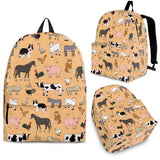 Farm Animals Design #1 Backpack (Light Orange) - FREE SHIPPING Farm Animals Design #1 Backpack (Light Orange) - FREE SHIPPING