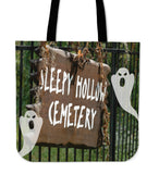 Sleepy Hollow Cemetery Halloween Trick Or Treat Cloth Tote Goody Bag Sleepy Hollow Cemetery Halloween Trick Or Treat Cloth Tote Goody Bag