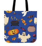 Spooky Stuff Halloween Trick Or Treat Cloth Tote Goody Bag (Blue) Spooky Stuff Halloween Trick Or Treat Cloth Tote Goody Bag (Blue)