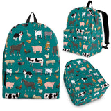 Farm Animals Design #1 Backpack (Teal) - FREE SHIPPING Farm Animals Design #1 Backpack (Teal) - FREE SHIPPING