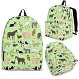 Farm Animals Design #1 Backpack (Light Green) - FREE SHIPPING Farm Animals Design #1 Backpack (Light Green) - FREE SHIPPING
