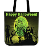 Happy Halloween Design #2 Halloween Trick Or Treat Cloth Tote Goody Bag Happy Halloween Design #2 Halloween Trick Or Treat Cloth Tote Goody Bag