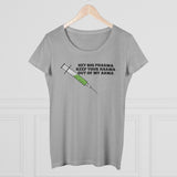 Hey Big Pharma Keep Your Harma Out Of My Arma Organic Women's Lover T-shirt Hey Big Pharma Keep Your Harma Out Of My Arma Organic Women's Lover T-shirt
