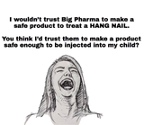 I Wouldn't Trust Big Pharma Men's Organic Presenter V-Neck I Wouldn't Trust Big Pharma Men's Organic Presenter V-Neck