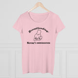 Breastfeeding: Nature's Immunization Organic Women's Lover T-shirt Breastfeeding: Nature's Immunization Organic Women's Lover T-shirt