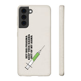 Hey Big Pharma Keep Your Harma Out Of My Arma Biodegradable Phone Case Hey Big Pharma Keep Your Harma Out Of My Arma Biodegradable Phone Case