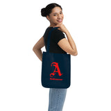 Scarlet Letter Antivaxxer Organic Canvas Tote Bag Scarlet Letter Antivaxxer Organic Canvas Tote Bag