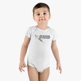 Hey Big Pharma Keep Your Harma Out Of My Arma Organic Baby Bodysuit Hey Big Pharma Keep Your Harma Out Of My Arma Organic Baby Bodysuit