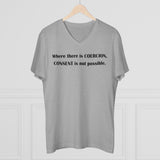 Coercion Men's Organic Presenter V-neck Coercion Men's Organic Presenter V-neck