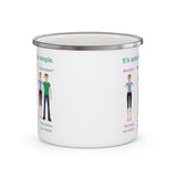 Bodily Autonomy Enamel Camping Mug Bodily Autonomy Enamel Camping Mug