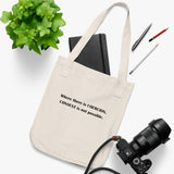 Coercion Organic Canvas Tote Bag Coercion Organic Canvas Tote Bag