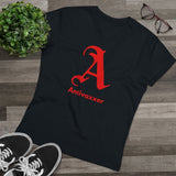 Scarlet Letter Antivaxxer Men's Organic Presenter V-neck Scarlet Letter Antivaxxer Men's Organic Presenter V-neck