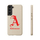 Scarlet Letter Antivaxxer Biodegradable Phone Case Scarlet Letter Antivaxxer Biodegradable Phone Case