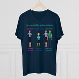 Bodily Autonomy Men's Organic Presenter V-neck Bodily Autonomy Men's Organic Presenter V-neck