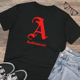 Scarlet Letter Antivaxxer Organic Creator T-shirt - Unisex Scarlet Letter Antivaxxer Organic Creator T-shirt - Unisex