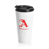 Scarlet Letter Antivaxxer Stainless Steel Travel Mug Scarlet Letter Antivaxxer Stainless Steel Travel Mug