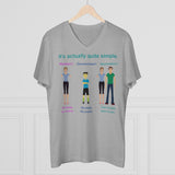 Bodily Autonomy Men's Organic Presenter V-neck Bodily Autonomy Men's Organic Presenter V-neck