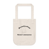 Breastfeeding: Nature's Immunization Organic Canvas Tote Bag Breastfeeding: Nature's Immunization Organic Canvas Tote Bag