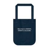 Coercion Organic Canvas Tote Bag Coercion Organic Canvas Tote Bag