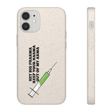 Hey Big Pharma Keep Your Harma Out Of My Arma Biodegradable Phone Case Hey Big Pharma Keep Your Harma Out Of My Arma Biodegradable Phone Case