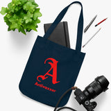 Scarlet Letter Antivaxxer Organic Canvas Tote Bag Scarlet Letter Antivaxxer Organic Canvas Tote Bag